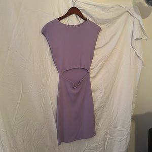 Wilfred free pastel purple cut out dress